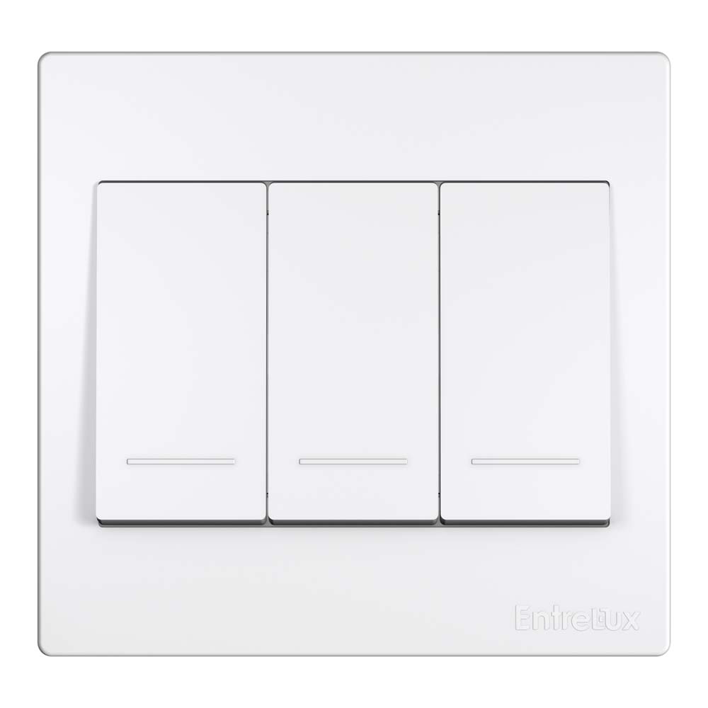 Fit classic – interruptor triplo branco