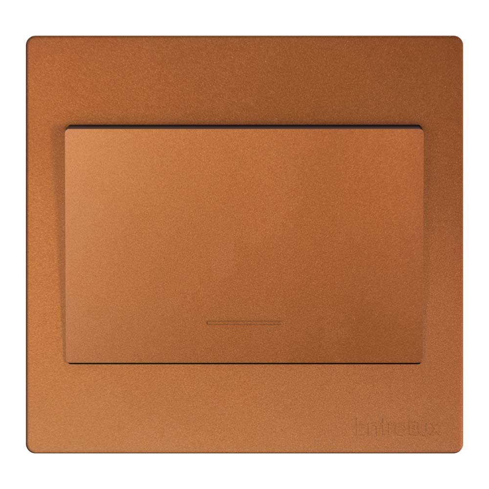 Fit clean interruptor tecla grande bronze