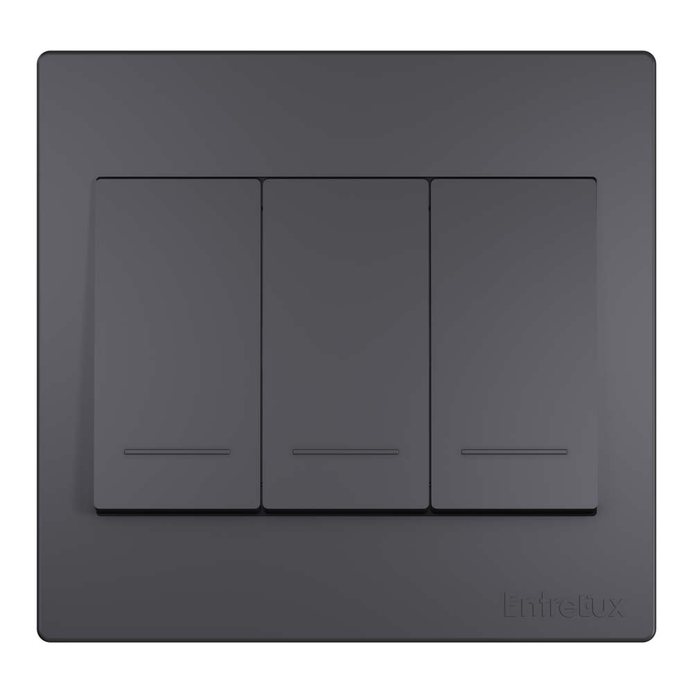 Fit soft interruptor triplo grafite