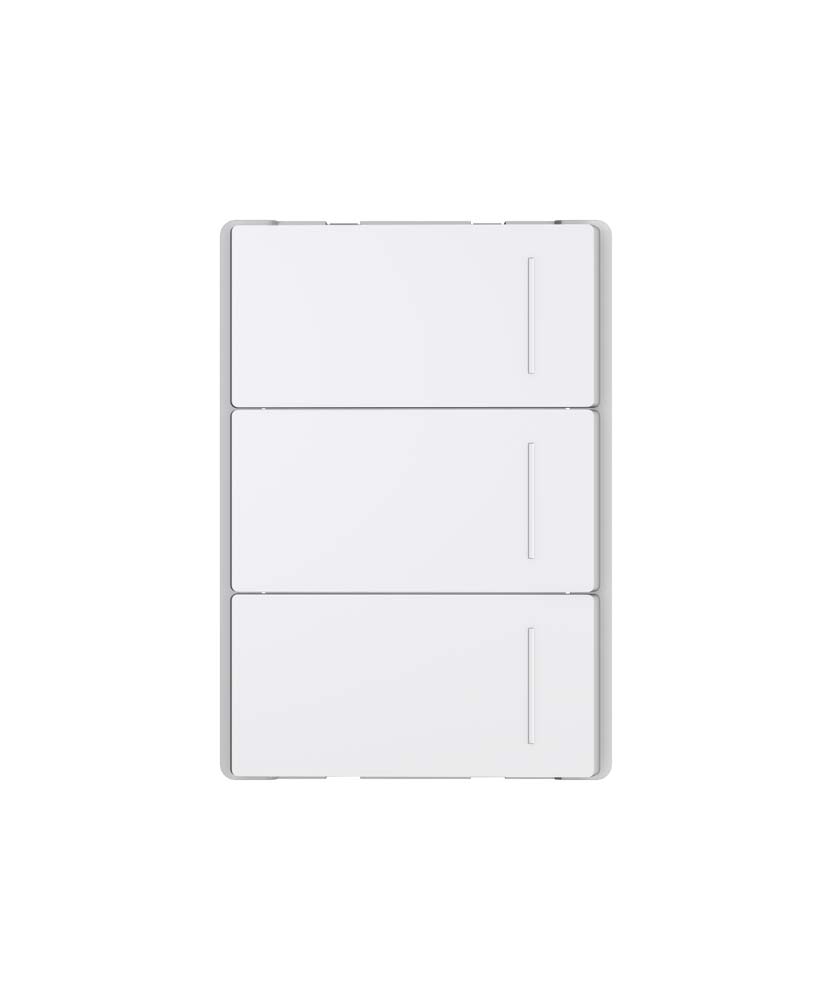 Modulo interruptor triplo branco